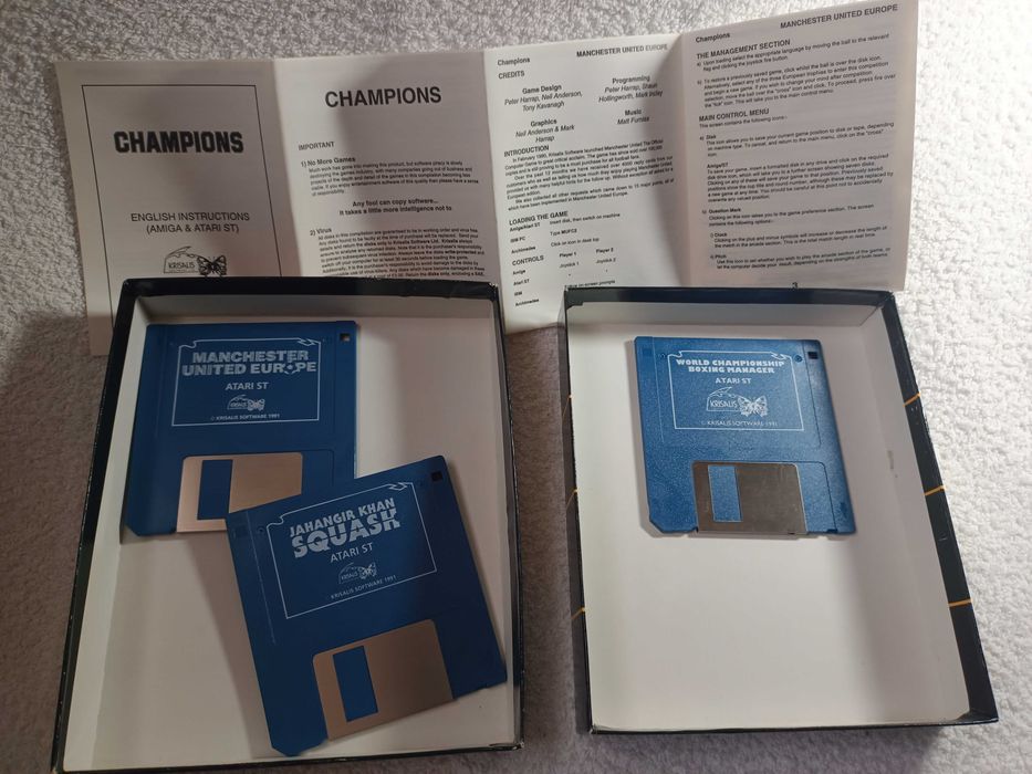 Champions Atari ST Amiga Manchester United  Boxing Manager