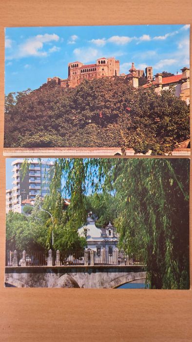 2 postais ilustrados de Leiria