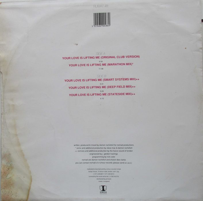 Nomad - - - - - Your Love Is Lifting Me - - - - - LP