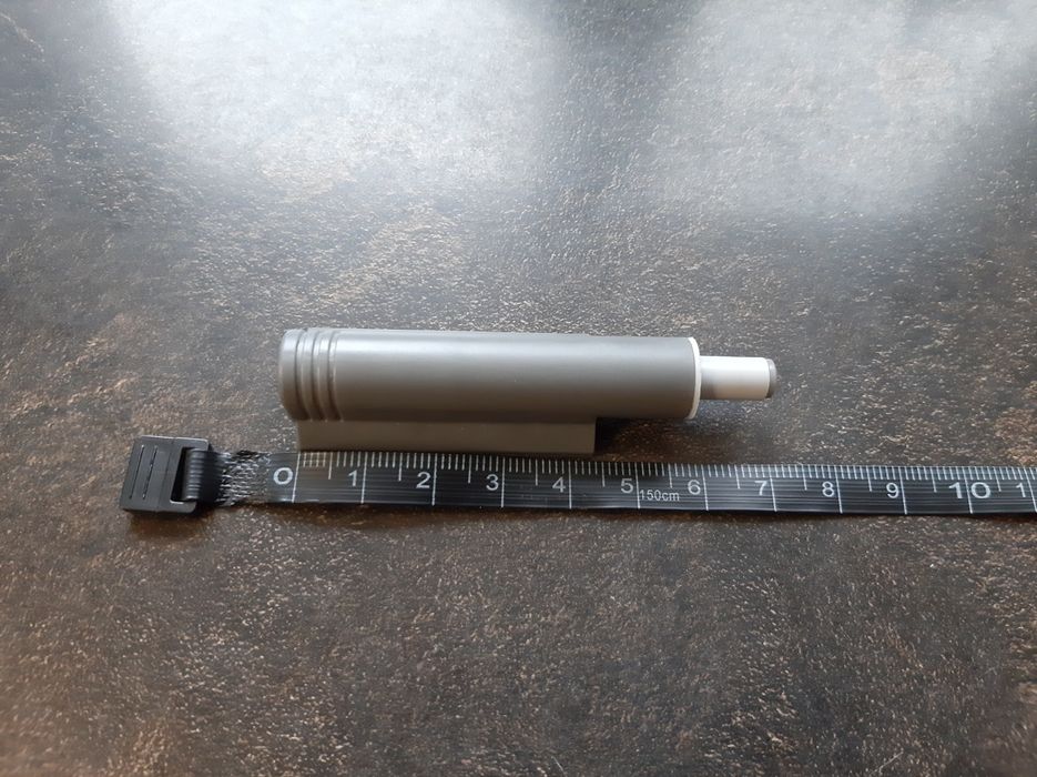 Доводчик меблевий /Демпфер DC газовий накладний сірий НОВИЙ