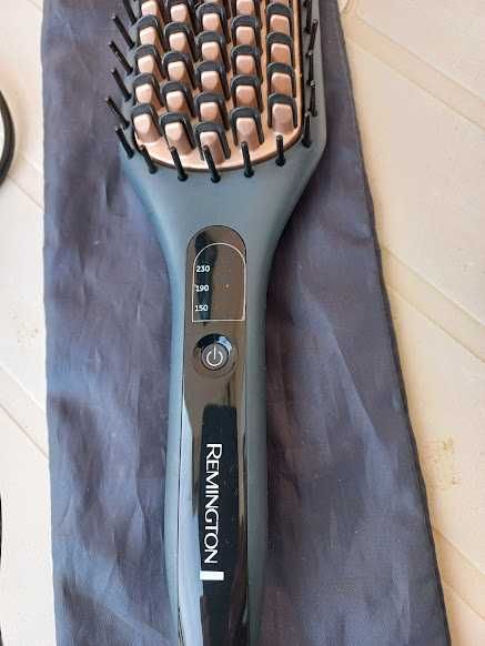 Conjunto de escova alisadora e prancha para cabelo para cabelo