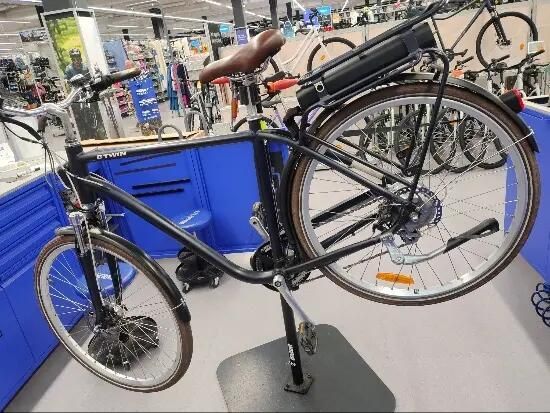 Rower elektryczny miejski Elops 900 E wysoka rama