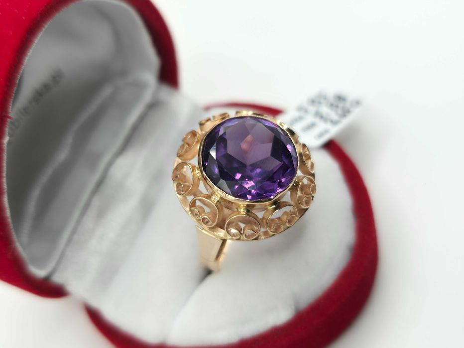DUŻY Złoty pierścionek 585 (14K)