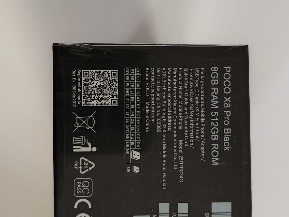 Xiaomi Poco X8 Pro 8/512 Gb Black NFC EU