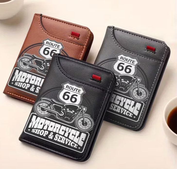 Portfel skórzany route66 różne wzory