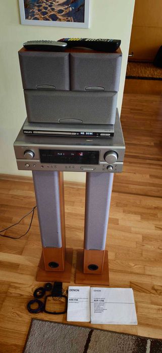 Kino domowe Denon AVR-1706 + kolumny Sony 5.0 + DVD Philips