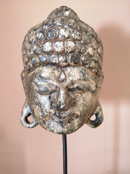 Buda em madeira, novo