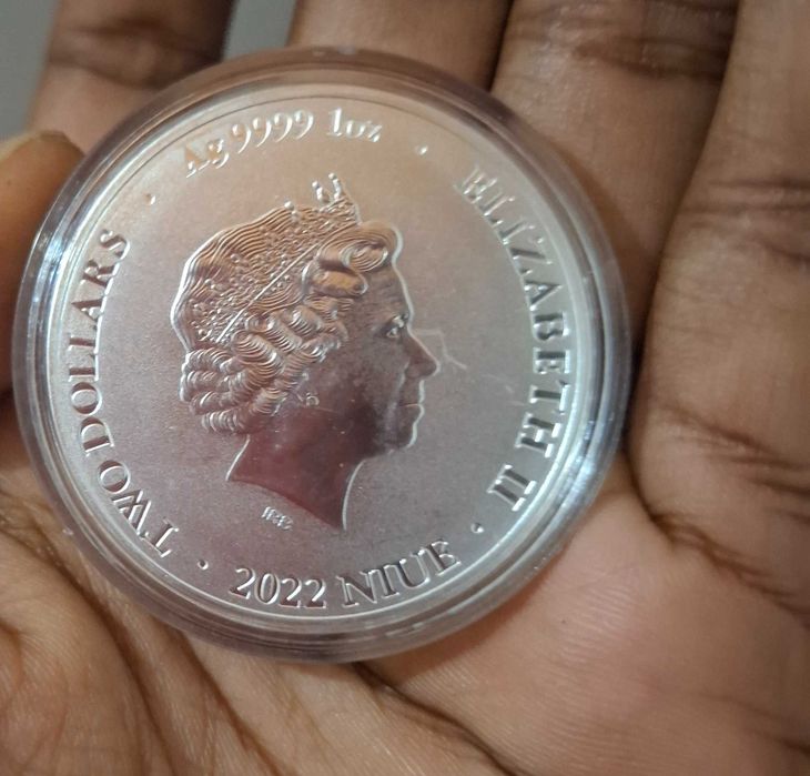 Moeda Prata 1oz Bitcoin 2022 Niue - Nova (Cunhagem Limitada)