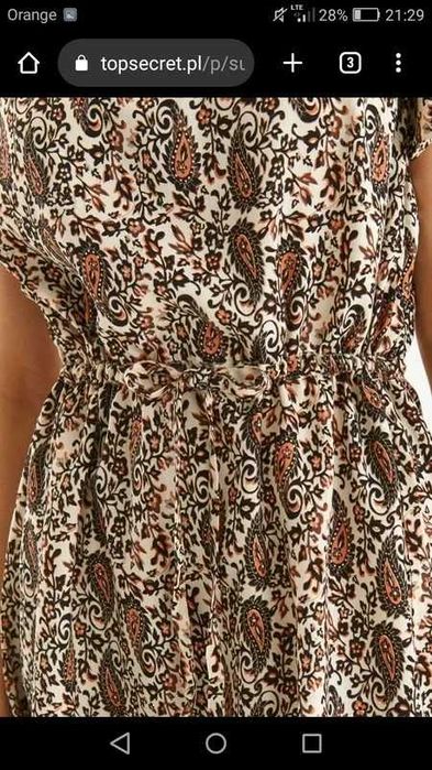 Sukienka we wzór paisley Top Secret
