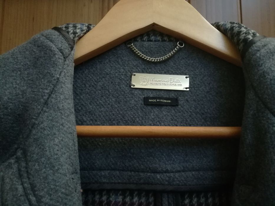 Sobretudo cinzento Massimo Dutti