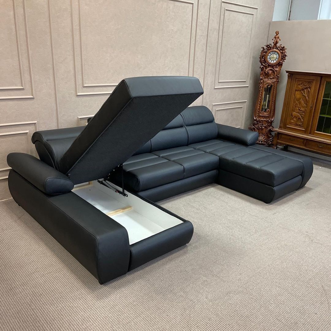 Новый кожаный п-образный диван шкіряний диван: 2 000 $ - Меблі для ...