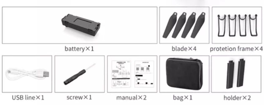 Promcja w weekend 179zł. DRON 12.5cm X 8cm X 5,5cm. Kamera 4k, full h