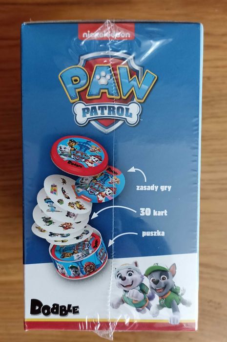 Oryginalna gra DOBBLE psi patrol rebel NOWA na prezent