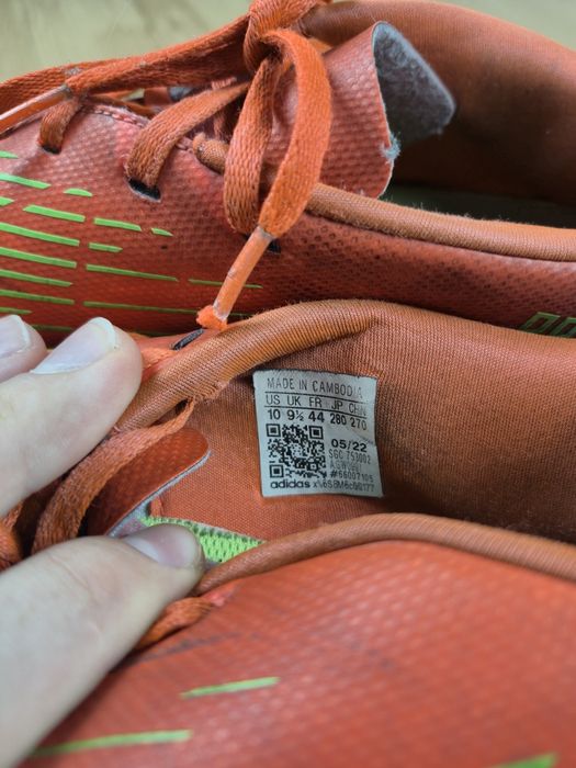Korki Piłkarskie Adidas Predator Edge czerwone FG amatorki rozmiar 44