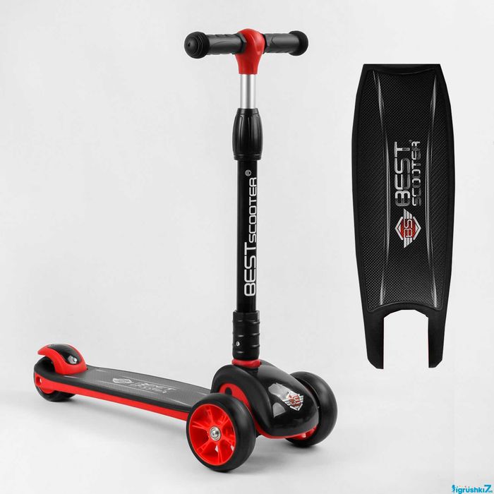 Самокат триколісний 84377 Best Scooter, складане алюмінієве кермо, 4цв