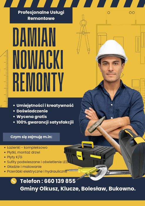 Prace Wykończeniowe, Remonty, Łazienki, Płytki
