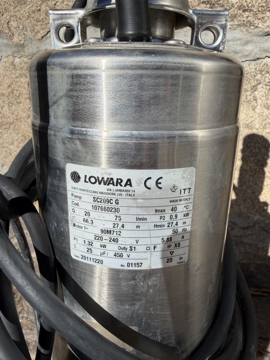 Bomba de água submersilvel Lowara SC209C G