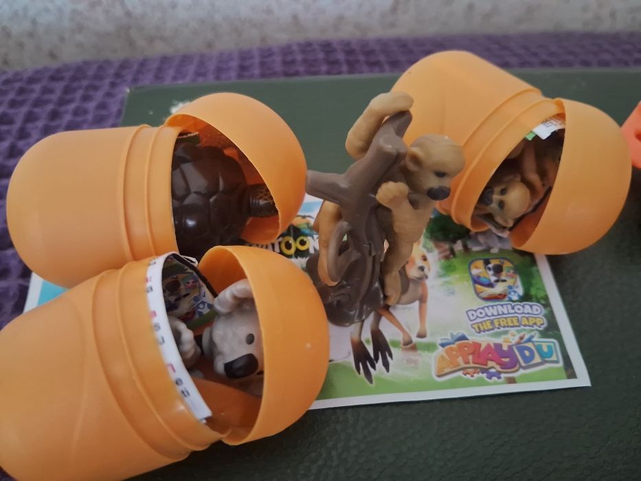 Kinder natoons игрушки  коала обезьяна черепаха ,аватар