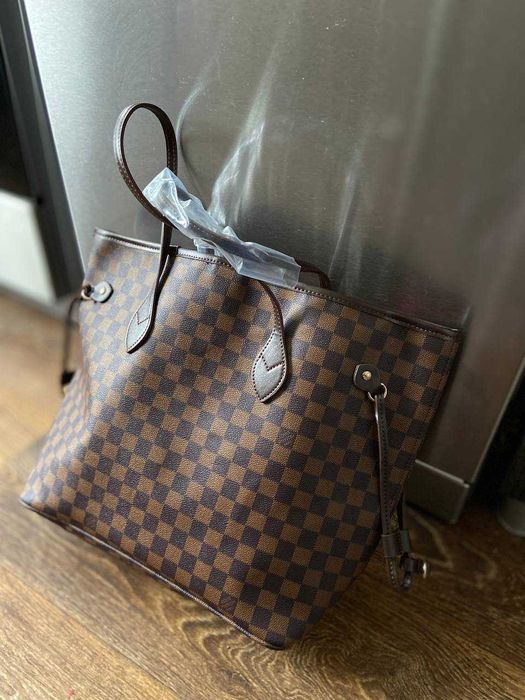 Сумка луи витон женская черная монограм большая , велика сумка шопер