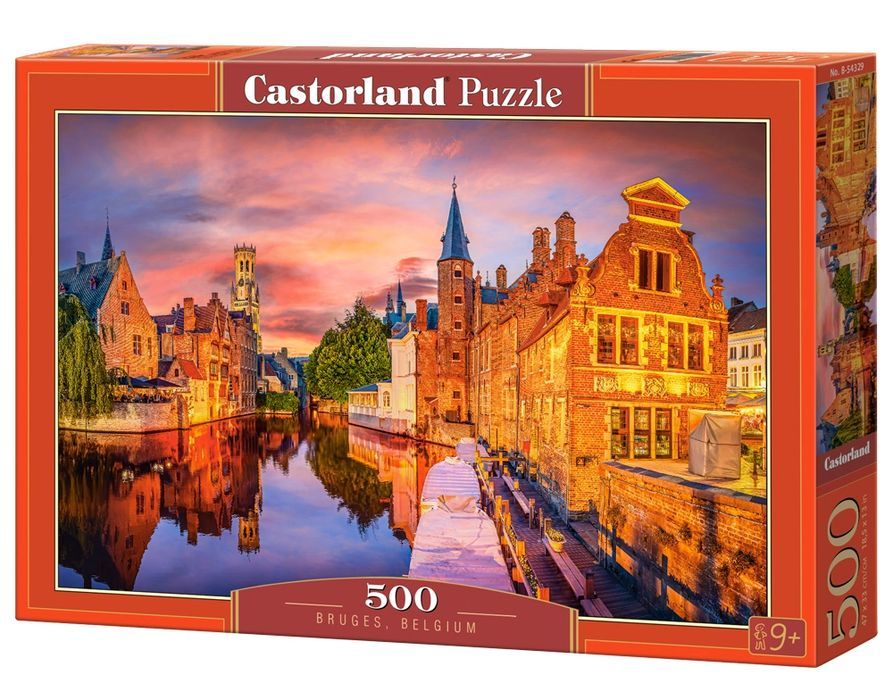 Puzzle 500 elementów. Brugia. Belgia. Castorland