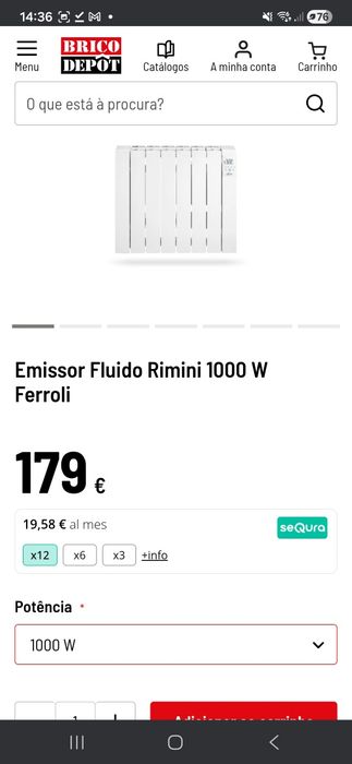 Radiador/ Emissor Ferroli