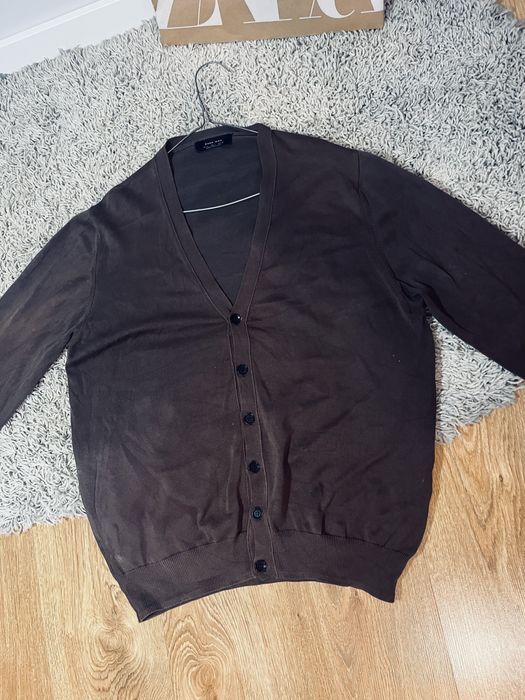 Sweter meski zara kardigan brazowy rozm L zara