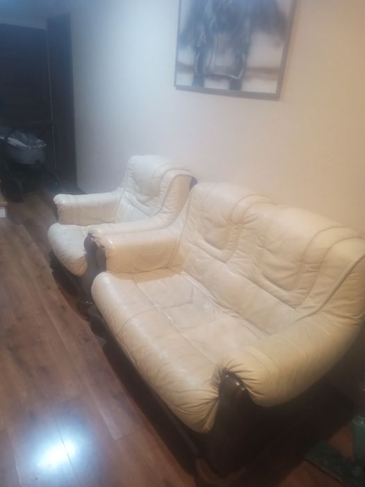 Sprzedam komplet skórzany