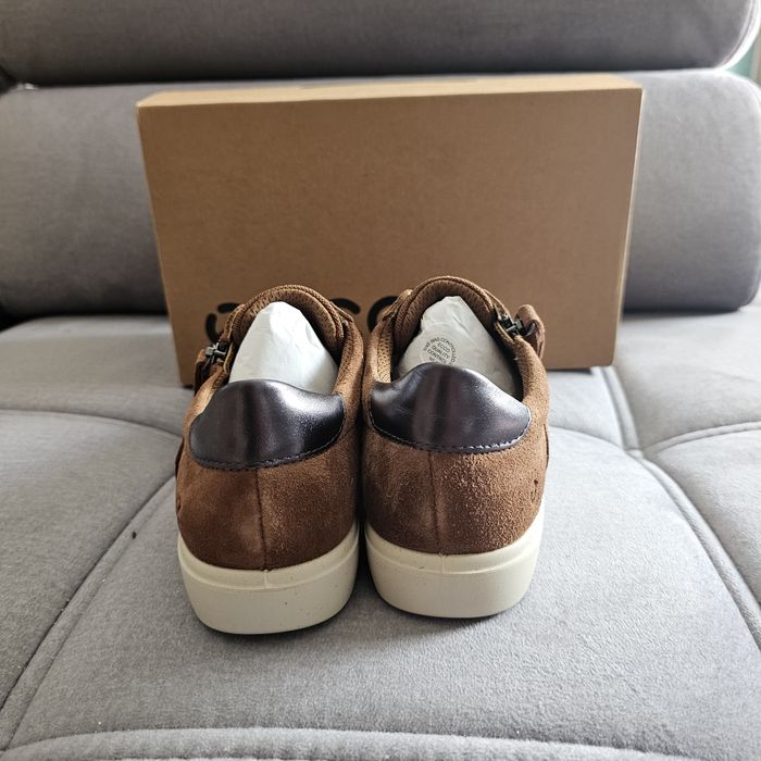 Ecco classic casual brązowe zamszowe 38 24.5