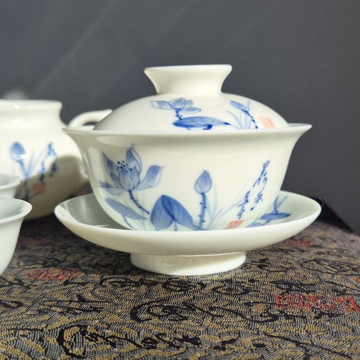 Набір для чайної церемонії: гайвань, чахай та піалки