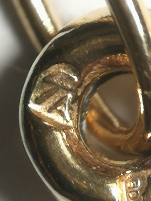 Pendente em ouro 19,2k forma de gota 4,07g