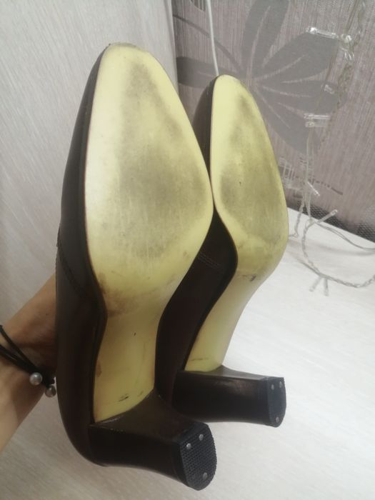 Шкіряні вінтажні туфлі 37р.