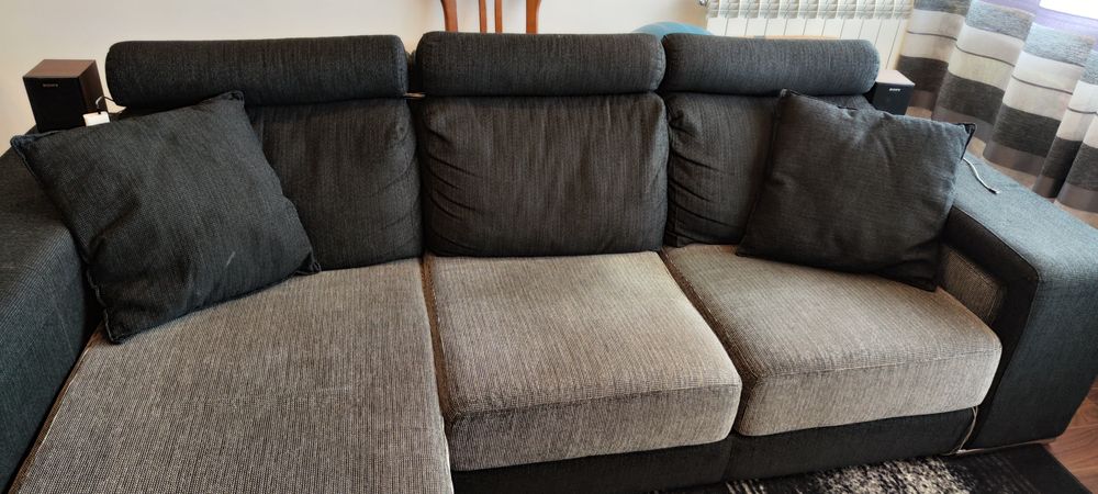 Sofá com chaise long