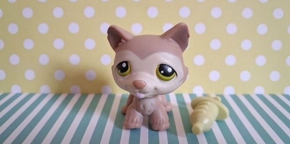 Littlest Pet Shop Husky #358 - Occasion - Figurine Chien Hasbro - Pour Enfants Ou Collection