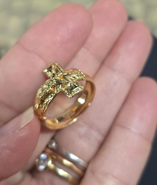 Anel ouro 18k 4g