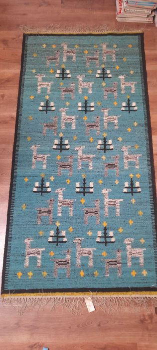 kilim Maria Bujakowa UNIKAT eksport lata PRL 1948 rarytas, metki