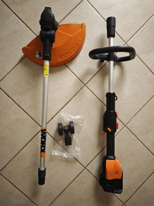 Worx Corta relva + tico-tico 2em1 + berbequim + 1 bateria e carregador