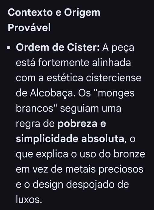 Cruz mediaval em Bronze