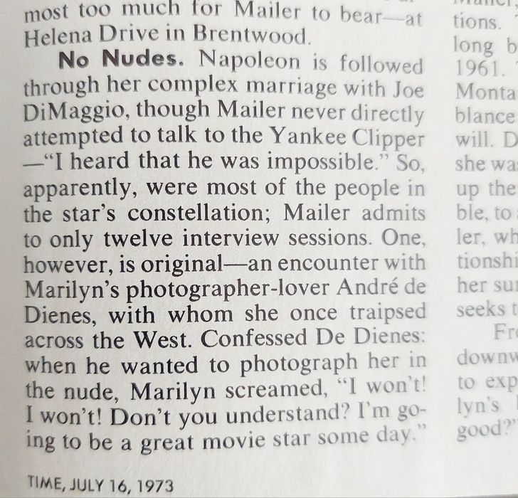 Marilyn Monroe / Norman Mailer TIME