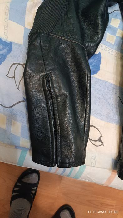 Штани  шкіряні мотоциклетні напів-комбінезон