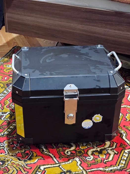 Кофр (багажник) для мотоцикла задній TDGO (45L) 43×38×36 чорний