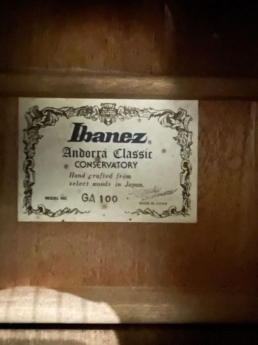 Guitarra Clássica Ibanez GA 100 Made in Japan Conservatory
