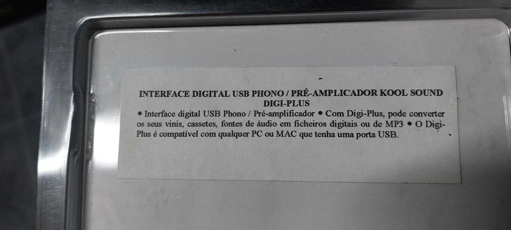 Interface Digital Usb Phono / PRE-Amplificador