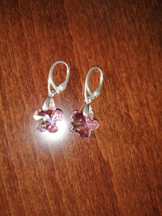 Srebrne kolczyki Swarovski 925