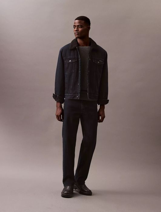 Куртка calvin klein шерпа (ck 90s Sherpa Denim Jacket)c америки m,l,xl