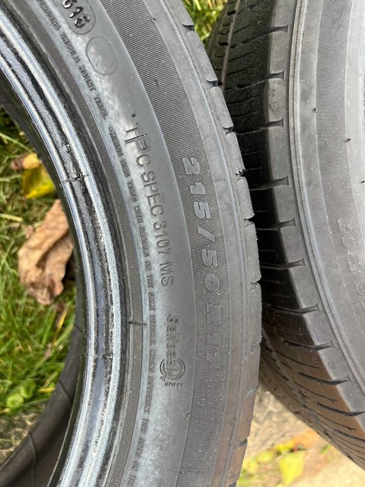 Шини Michelin 215/50/17 літо комплект на авто (4 шини) 2016 рік