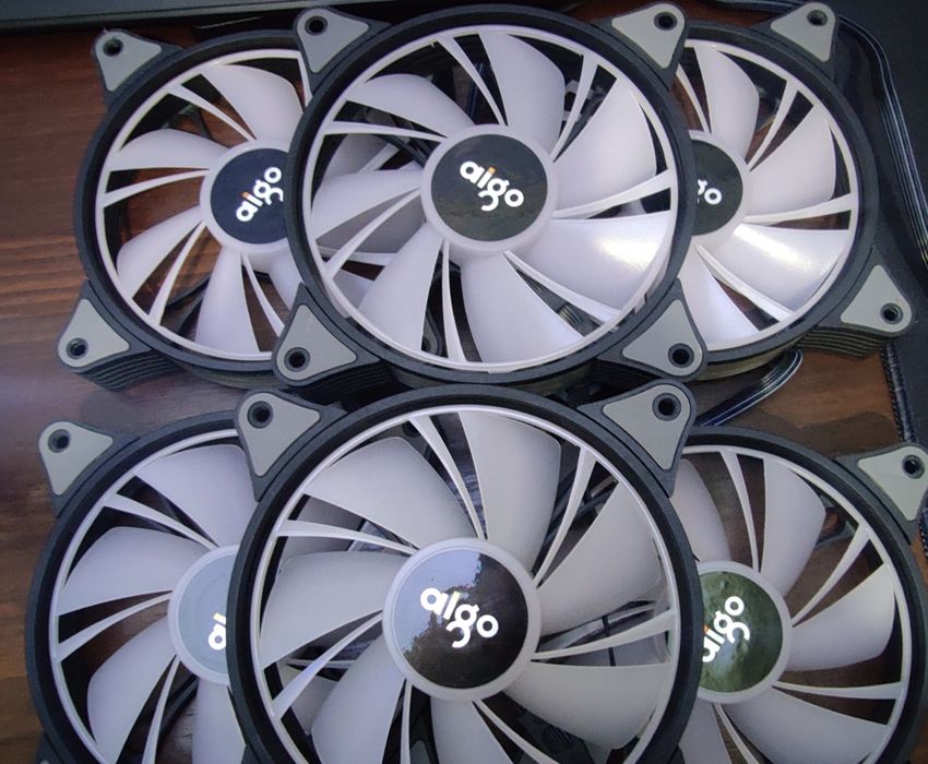 ARGB вентилятори Aigo з контролером 6шт