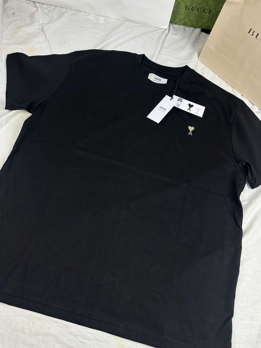 Koszulki męskie T-shirt Ami czarna serduszko Nowe