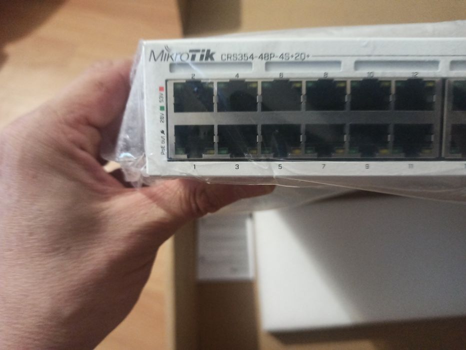 Комутатор MikroTik CRS354-48P-4S+2Q+RM (48xPoE, 10G/40G)