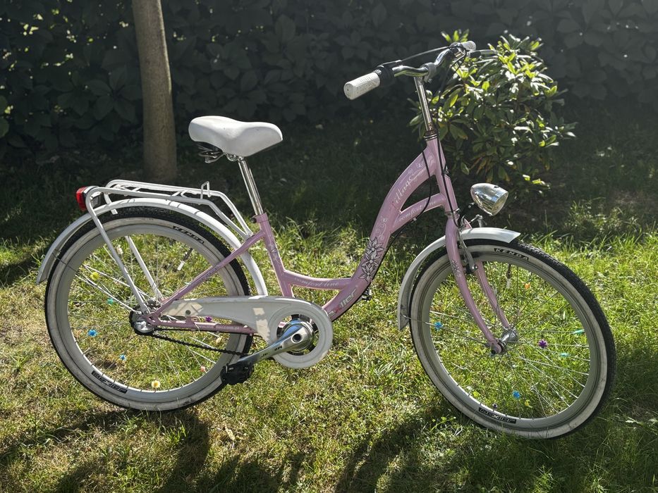 Rower dla dziewczynki 24 cale Nexus 3 rama  13,5 różowy