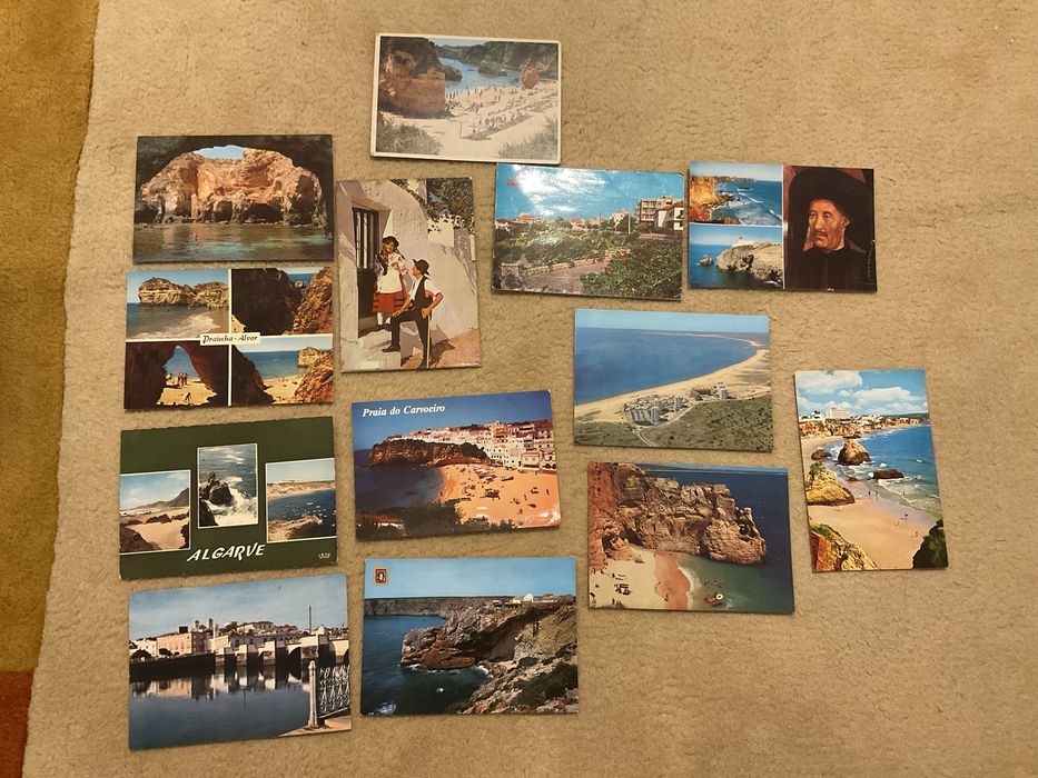 Lote de postais Algarve anos 70 + Album muito antigo